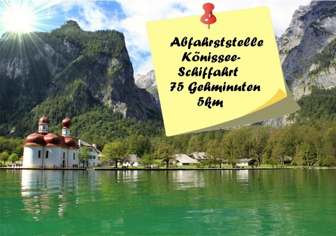 G & H Ferienwohnungen Appartement Untersberg Berchtesgaden Esterno foto